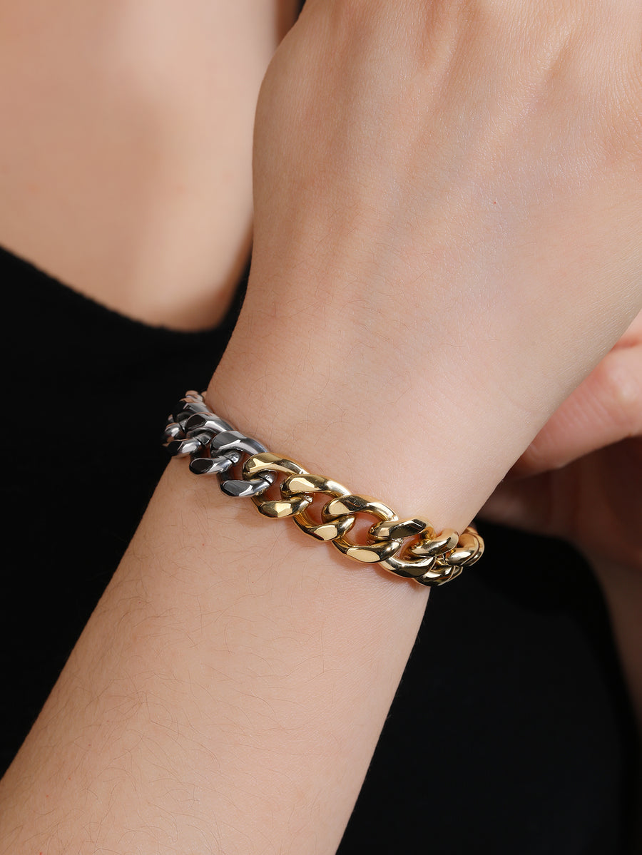 Fashion stainless steel three-color bracelet - YUZENG-jewelrystore.com