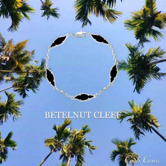 BETELNUT CLEEF Bracelets for Women - S925 Sterling Silver, Natural Agate, Mother-of-Pearl - Perfect for Daily Wear, Special Occasions, and Gift Giving