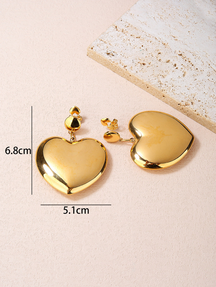 Stainless Steel Earrings for Women - Fashionable, Bold, and Versatile for Everyday Statement Looks with 18K Gold Plating!